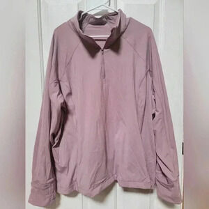 Athleta Rainer Women's 1/2 Zip Thumb Holes Activewear Shirt Plus Size 3x